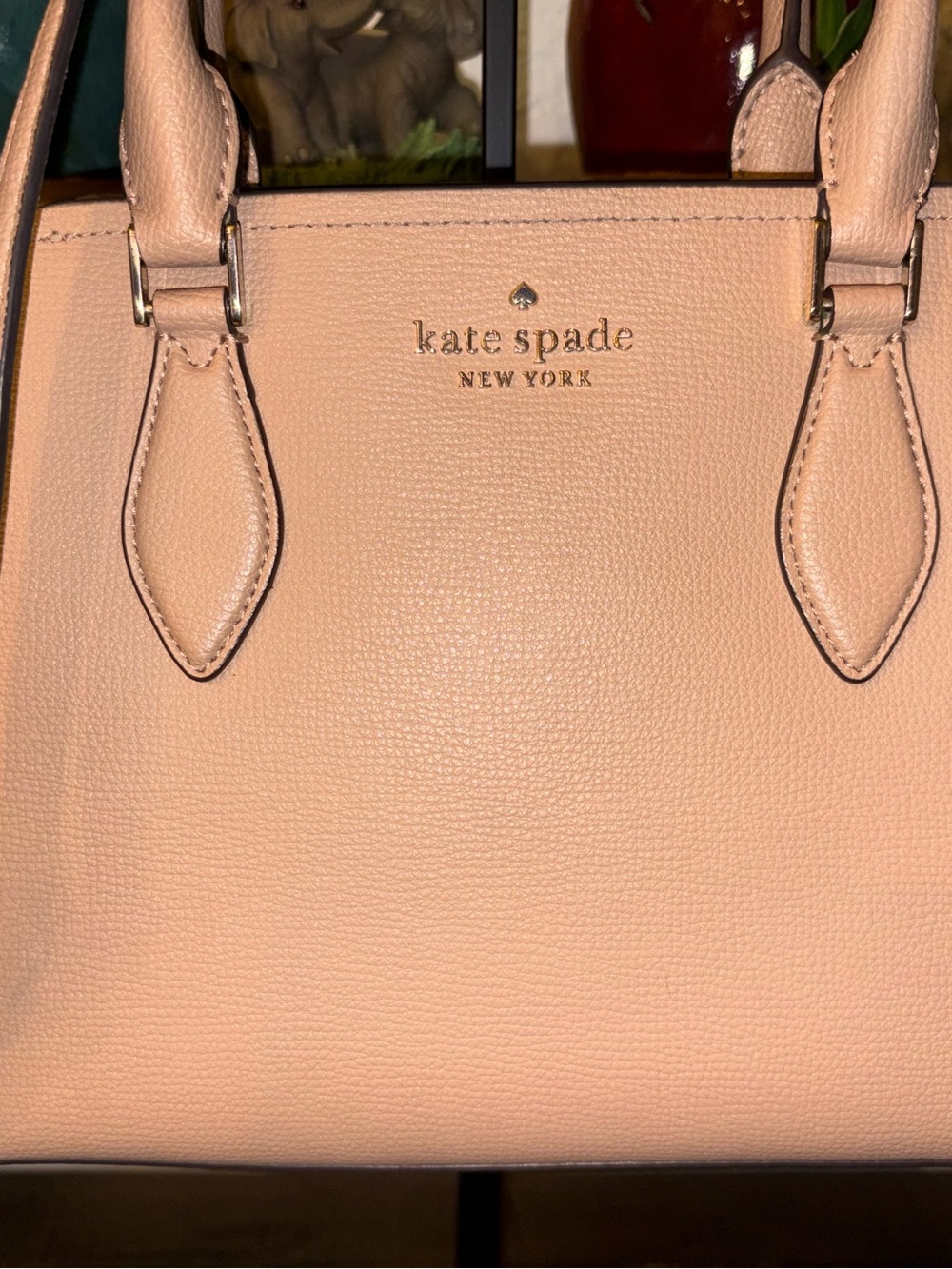 Kate Spade New York Blush Pink Pebbled Leather Satchel Crossbody EUC - Picture 2 of 11
